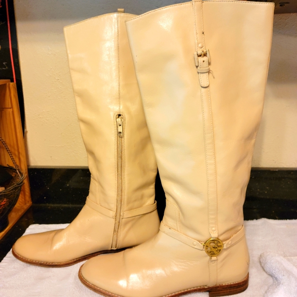 Coach Mulan Camel Tan Riding Boots 9.5B